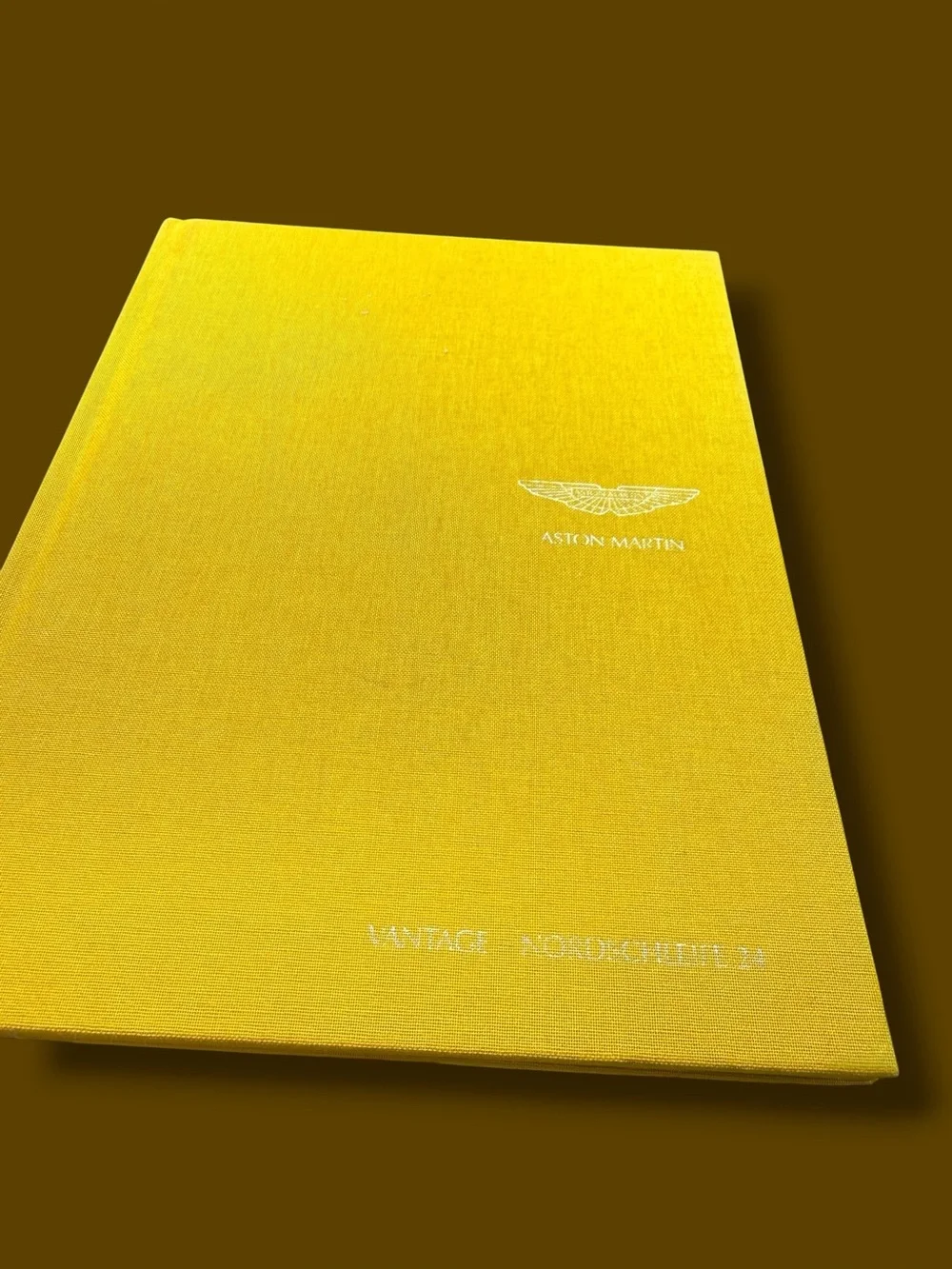 Aston Martin Yellow  hardcover book